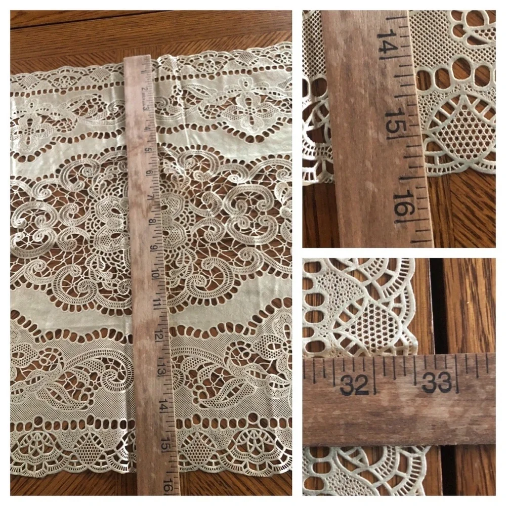 Vintage Wipeable Lace Table Runner